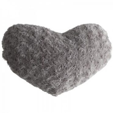 Coussin coeur taupe