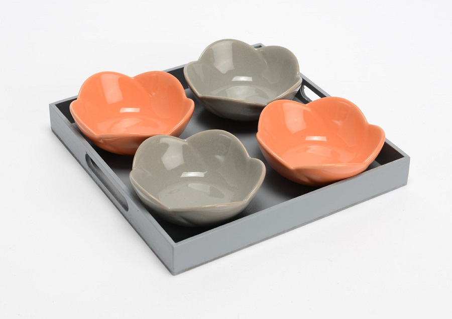 KOZIOL - 3014-509 - Support à Pics à Apéritifs Pic Nix - Orange